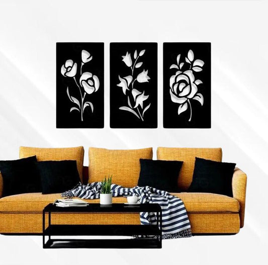 Bold Wooden Flower Frames