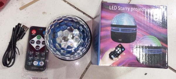 Led Starry Galaxy Projector Night Light Rotating Star Moon Lamp